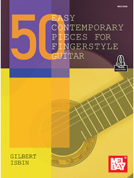 Gilbert Isbin: 50 Easy Contemporary Pieces For Fingerstyle Guitar (noty, tabulatury na kytaru) (+audio)
