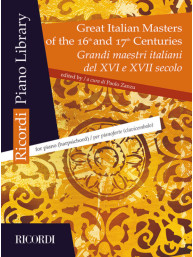Great Italian Masters of the 16th-17th Century (noty na klavír, cembalo)