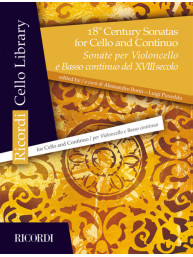 18th Century Sonatas for Cello and Continuo (noty na violoncello)