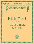 Ignace Pleyel: Six Little Duets, Op. 48 (noty na housle)