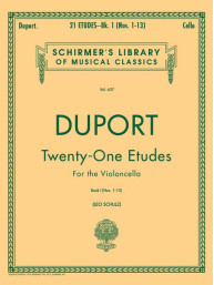 Jean-Pierre Duport: 21 Etudes - Nos 1-13, Book 1 (noty na violoncello)