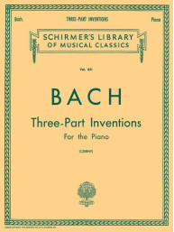 Johann Sebastian Bach: 15 Three-Part Inventions (noty na klavír)