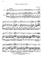 Wolfgang Amadeus Mozart: Violin Concerto No.4 In D K.218 (noty na housle, klavír)