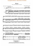 Antonio Vivaldi: Winter - Four Seasons, Op 8 (noty na housle, klavír)