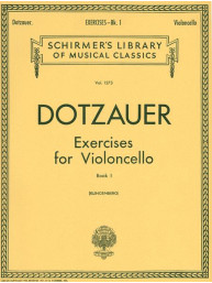 Friedrich Dotzauer: Exercises for Violoncello 1 (noty na violoncello)