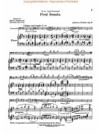 Johannes Brahms: Sonata No. 1 in E Minor, Op. 38 (noty na violoncello, klavír)