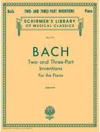 Johann Sebastian Bach: 2- and 3-Part Inventions (noty na klavír)