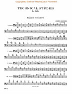 Julius Klengel: Technical Studies 1 (noty na violoncello)