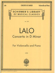 Edouard Lalo: Concerto in D Minor (noty na violoncello, klavír)