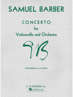 Samuel Barber: Concerto For Violoncello And Orchestra (noty na violoncello, klavír)