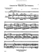 Samuel Barber: Concerto For Violoncello And Orchestra (noty na violoncello, klavír)