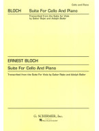 Ernest Bloch: Suite (noty na violoncello, klavír)