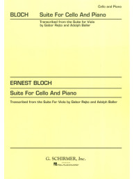 Ernest Bloch: Suite (noty na violoncello, klavír)