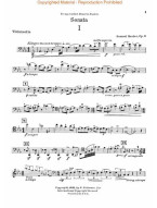 Samuel Barber: Sonata, Op. 6 (noty na violoncello, klavír)