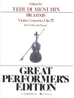 Johannes Brahms: Violin Concerto In D Op.77 (noty na housle, klavír)