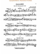 Robert Muczynski: Gallery Suite (noty na violoncello)
