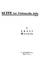 Ernst Křenek: Suite for Violoncello Solo (noty na violoncello)