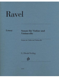 Maurice Ravel: Sonata For Violin And Violoncello (noty na housle, violoncello)