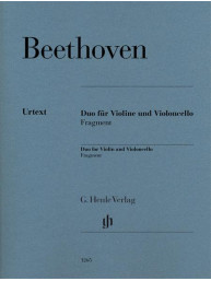 Ludwig van Beethoven: Duo For Violin And Violoncello, Fragment (noty na housle, violoncello)