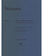 Richard Strauss: 8 Poems op. 10 - Medium Voice (noty na zpěv, klavír)