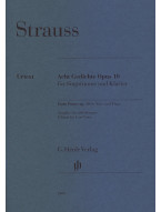 Richard Strauss: 8 Poems op. 10 - Low Voice (noty na zpěv, klavír)