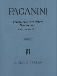 Niccolo Paganini: 60 Variations on Barucaba Op. 14 (noty na housle, kytaru)
