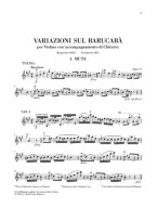 Niccolo Paganini: 60 Variations on Barucaba Op. 14 (noty na housle, kytaru)