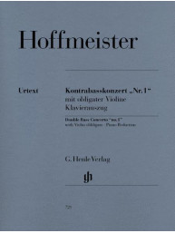 Franz Anton Hoffmeister: Concerto No. 1 for Double Bass and Orchestra with Violin obbligato (noty na kontrabas, klavír)