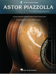 Astor Piazzolla for Solo Classical Guitar (noty, tabulatury na kytaru) (+audio)