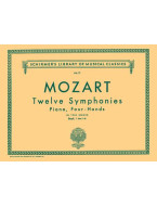 Wolfgang Amadeus Mozart: 12 Symphonies - Book 1: Nos. 1-6 (noty na čtyřruční klavír)