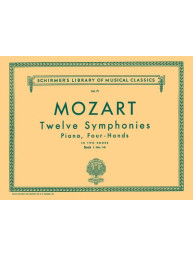 Wolfgang Amadeus Mozart: 12 Symphonies - Book 1: Nos. 1-6 (noty na čtyřruční klavír)