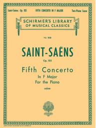 Camille Saint-Saëns: Concerto No. 5 in F, Op. 103 (noty na čtyřruční klavír)