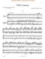Camille Saint-Saëns: Concerto No. 5 in F, Op. 103 (noty na čtyřruční klavír)