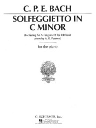 Carl Philipp Emanuel Bach: Solfeggietto in C Minor (noty na klavír)