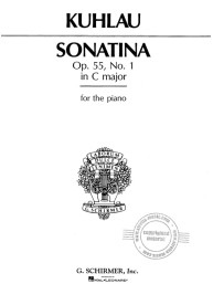 Friedrich Kuhlau: Sonatina, Op. 55, No. 1 in C Major (noty na klavír)