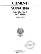Muzio Clementi: Sonatina in C Major, Op. 36, No. 3 (noty na klavír)