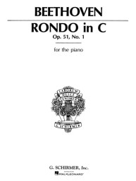 Ludwig van Beethoven: Rondo in C Major, Op. 51, No. 1 (noty na klavír)