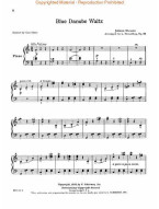 Johann Strauss: Blue Danube Waltz (noty na klavír)