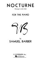 Samuel Barber: Nocturne Op. 33 - Homage to John Fields (noty na klavír)