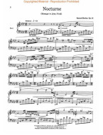 Samuel Barber: Nocturne Op. 33 - Homage to John Fields (noty na klavír)