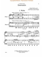 Samuel Barber: Souvenirs (noty na čtyřruční klavír)