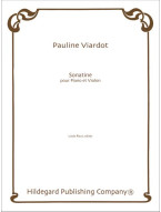 Pauline Viardot: Sonatine (noty na housle, klavír)