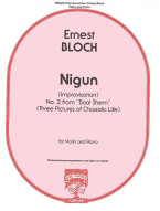 Ernest Bloch: Nigun from Baal Shem (noty na housle, klavír)