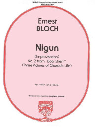 Ernest Bloch: Nigun from Baal Shem (noty na housle, klavír)