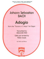 Johann Sebastian Bach: Adagio from Toccata In C Major for Organ (noty na violoncello, klavír)