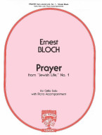 Ernest Bloch: Prayer from Jewish Life, No. 1 (noty na violoncello, klavír)