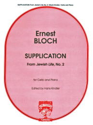 Ernest Bloch: Supplication from Jewish Life, No. 2 (noty na violoncello)