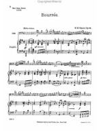 William Henry Squire: Bourrée, Op. 24 (noty na violoncello, klavír)