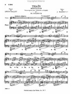 Jules Massenet: Meditation from  Thais (noty pro housle, klavír)