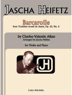 Charles-Valentin Alkan, Jascha Heifetz: Barcarolle (noty na housle, klavír)
